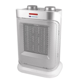 Dtools - Radiateur Soufflant Oscillant - Chauffage D'appoint - Puissance 1500w - Élément Chauffant Céramique - Gris