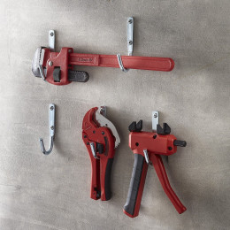 Lot De 5 Crochets Lot De 5 Crochets Grand Modèle Mottez, H.12.5 X L.4 X P.4 Cm