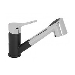 Mitigeur De Cuisine Avec Douchette Noir Rousseau Maöré