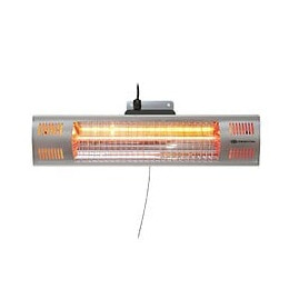 Dtools - Diffuseur De Chaleur À Infrarouges - Puissance 1500w - Température De Couleur 2500k - Durée De Vie 5000h - Gris
