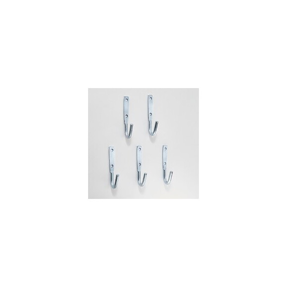 Lot De 5 Crochets Lot De 5 Crochets Grand Modèle Mottez, H.12.5 X L.4 X P.4 Cm