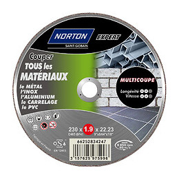 Disque Multi-coupes Pour Multimatière Norton, Diam.230 Mm