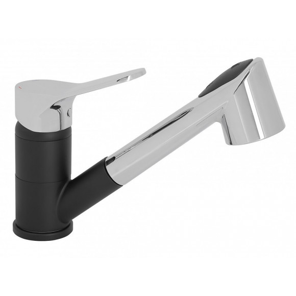 Mitigeur De Cuisine Avec Douchette Noir Rousseau Maöré