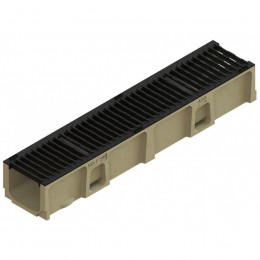 Caniveau Self 200 - Hauteur 145mm - Largeur 150 Mm  - Aco - Grille Passerelle Fonte / Fente 15mm / B125