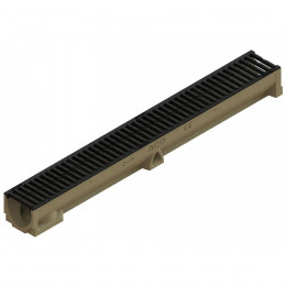 Caniveau Self 100 - Hauteur 95 Mm - Largeur 98 Mm  - Aco - Grille Passerelle Fonte / Fente 11mm / B125