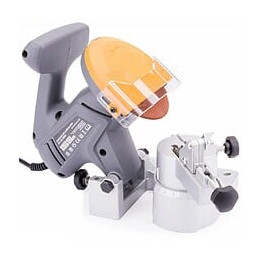 Power Tool - Affûteuse De Chaine - Puissance 280w - Disque 100 Mm - Aiguisage Chaîne De Tronçonneuse - Avec Étau - Gris