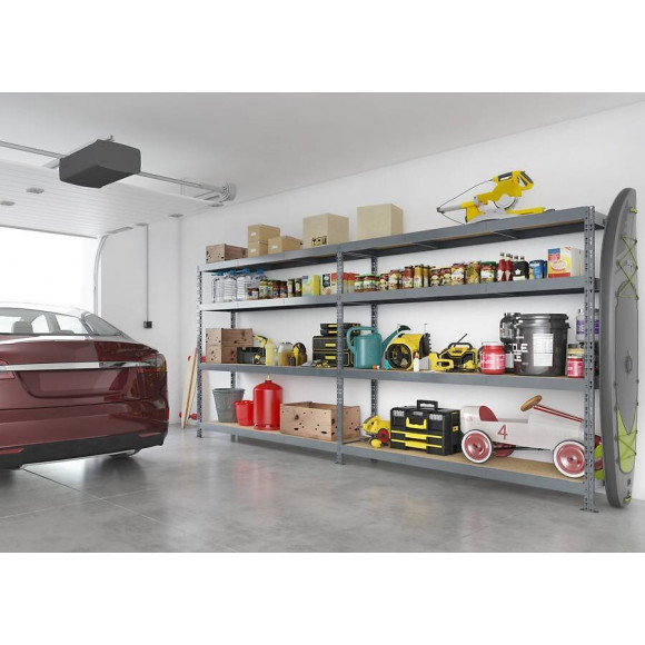 Etagère Double Rack Modulö - 290 X 50 Cm - 8 Plateaux