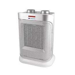 Dtools - Radiateur Soufflant Oscillant - Chauffage D'appoint - Puissance 1500w - Élément Chauffant Céramique - Gris