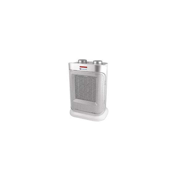 Dtools - Radiateur Soufflant Oscillant - Chauffage D'appoint - Puissance 1500w - Élément Chauffant Céramique - Gris
