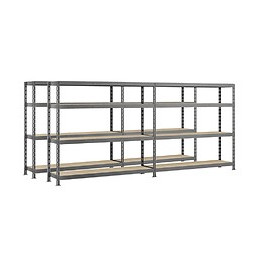 Lot De 2 Étagères Double Rack Modulö - 290 X 50 Cm - 8 Plateaux