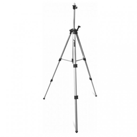 Dtools - Trépied Pour Laser - Hauteur Maximale 150cm - Filet 5/8" - Adaptateur Pour Filets 1/4" - Argent