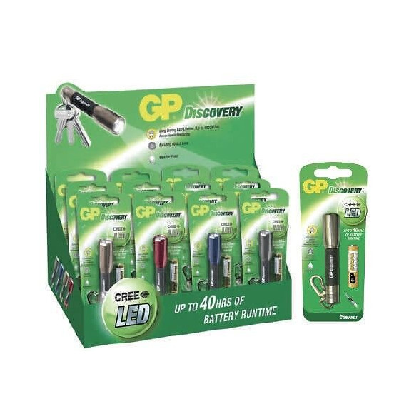 Lampe Et Torche Gp Batterie Lce 202 Presentoir