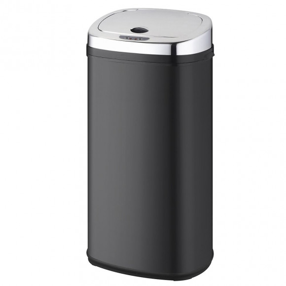Poubelle De Cuisine Automatique Largo Noir Inox 42l