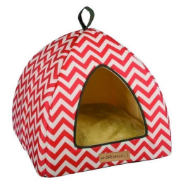 Mpets Tipi Tasmania - Rouge Et Blanc - Pour Chat
