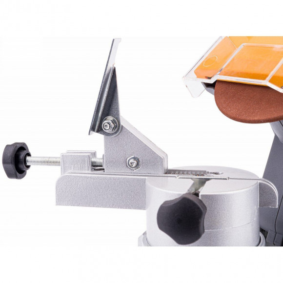 Power Tool - Affûteuse De Chaine - Puissance 280w - Disque 100 Mm - Aiguisage Chaîne De Tronçonneuse - Avec Étau - Gris