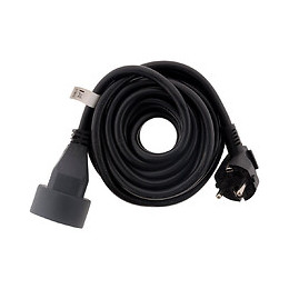 Prolongateur 16a 2p+t Ho5vv-f 3g1,5mm² Noir 5m