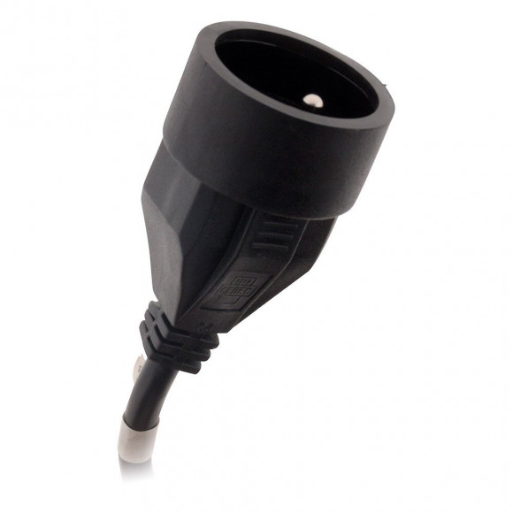 Prolongateur 16a 2p+t Ho5vv-f 3g1,5mm² Noir 5m