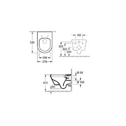 Villeroy & Boch Wc Suspendu Sans Bride Architectura + Abattant