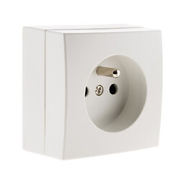 Prise 2p+t 16a Saillie Bel'vue- Blanc