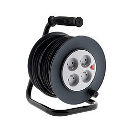 Enrouleur Ho5vv-f 4 Prises 3g1,5 25m + Coupe-circuit - Zenitech