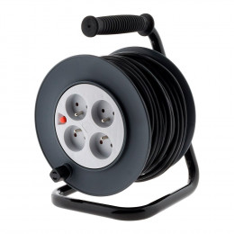 Enrouleur Ho5vv-f 4 Prises 3g1,5 25m + Coupe-circuit - Zenitech