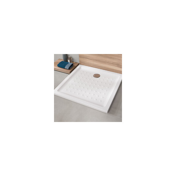 Receveur À Poser/encastrer O.novo Blanc, 90 X 90