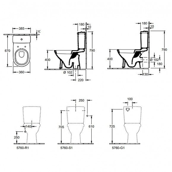 Wc À Poser O.novo + Abattant