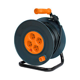 Enrouleur Ho5vv-f 4 Prises 3g1,5 40m + Coupe-circuit - Zenitech