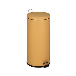 Poubelle De Cuisine À Pédale Urban Jaune Inox 30l