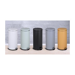 Poubelle De Cuisine À Pédale Urban Gris Inox 30l