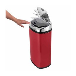 Poubelle De Cuisine Automatique Largo Noir Inox 42l