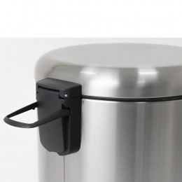 Poubelle De Salle De Bain À Pédale Urban Gris Inox 5l