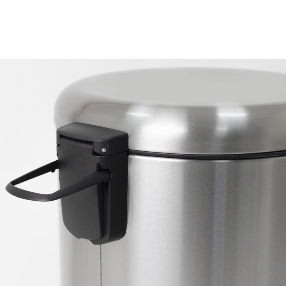 Poubelle De Salle De Bain À Pédale Urban Gris Inox 5l
