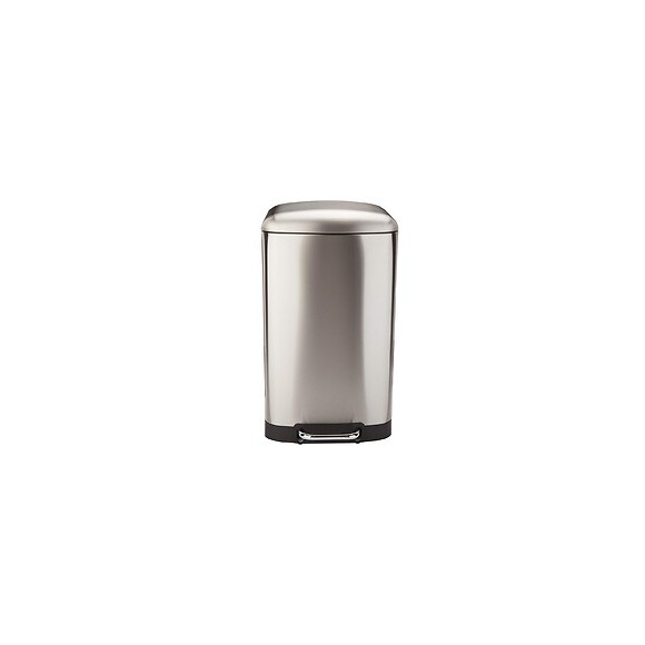 Poubelle De Cuisine À Pédale Greenwich Argent Inox 40l