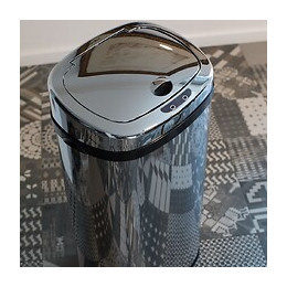 Poubelle De Cuisine Automatique Largo Chrome Inox 42l