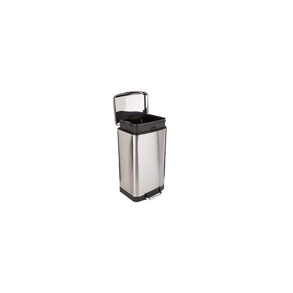 Poubelle De Cuisine À Pédale Greenwich Argent Inox 40l
