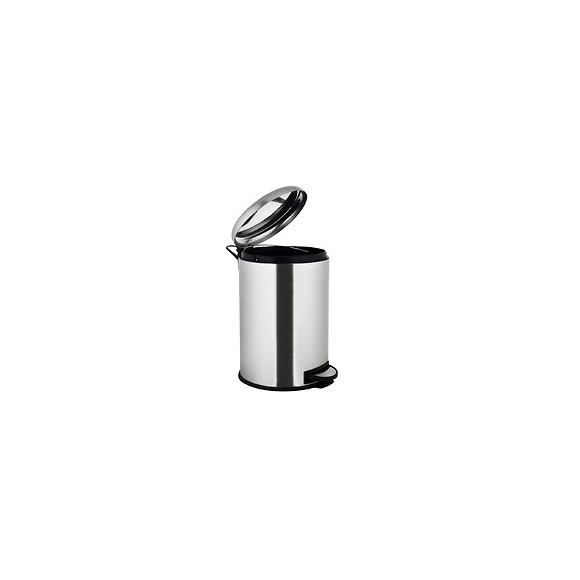 Poubelle De Salle De Bain À Pédale Urban Gris Inox 5l