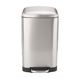Poubelle De Cuisine À Pédale Greenwich Argent Inox 30l