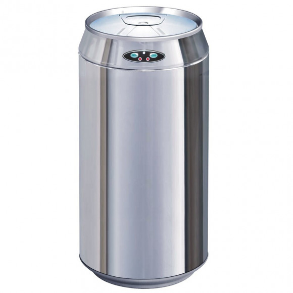 Poubelle De Cuisine Automatique Can Argent Inox 42l