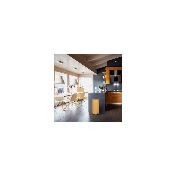 Poubelle De Cuisine À Pédale Urban Jaune Inox 30l