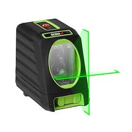 Dtools - Laser Croisé - Portée 30m - 2 Faisceaux Laser - Autonivellement - Niveau À Bulle Laser - Noir