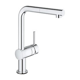 Grohe Mitigeur Evier Electronique Minta Touch - Bec En L Avec Douchette Extractible - Chrome