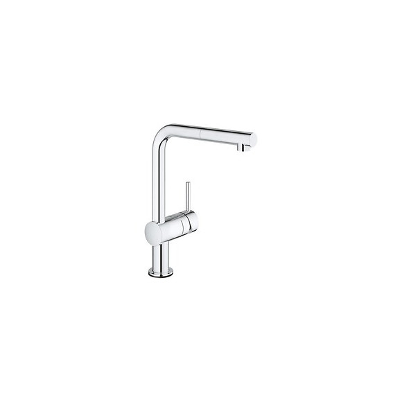 Grohe Mitigeur Evier Electronique Minta Touch - Bec En L Avec Douchette Extractible - Chrome