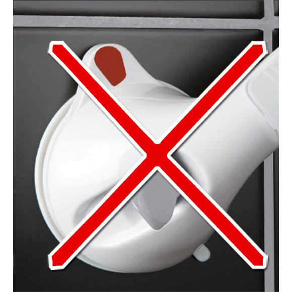 Barre Ventouse À Fixer, Plastique, L.29 Cm Barre Ventouse 30 Cm Blanc