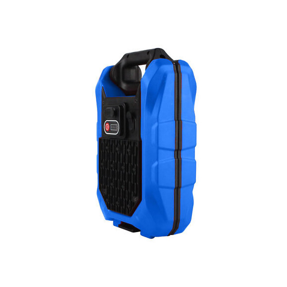 Double Projecteur Chantier Pro Sur Batterie 2x10w - Coque Renforcée Pvc Ik08 - 290°