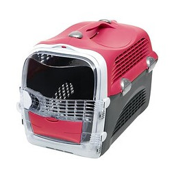Cat It Cage De Transport Cabrio - Rouge Cerise - Pour Chat