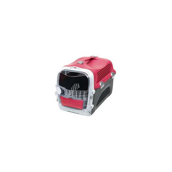 Cat It Cage De Transport Cabrio - Rouge Cerise - Pour Chat