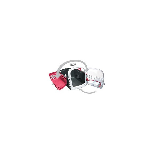 Cat It Cage De Transport Cabrio - Rouge Cerise - Pour Chat