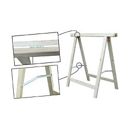 Tréteau Bois 75x75 Cm Pin Traité