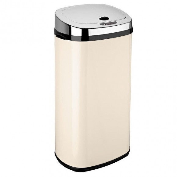 Poubelle De Cuisine Automatique Largo Crème Inox 42l